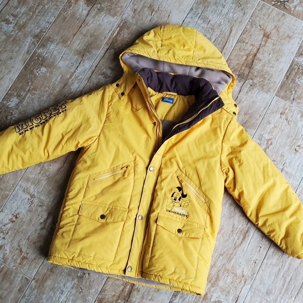 Yellow Vintage Disney Mickey University Expedition Jacket